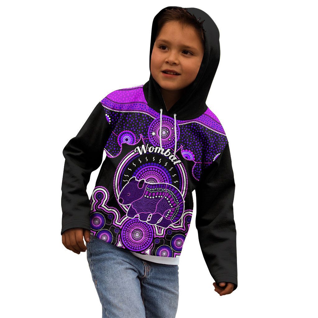 personalised-australian-astrology-kid-hoodie-aboriginal-wombat-zodiac-sign