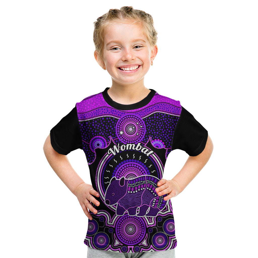 personalised-australian-astrology-kid-t-shirt-aboriginal-wombat-zodiac-sign