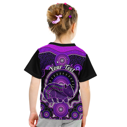 personalised-australian-astrology-kid-t-shirt-aboriginal-wombat-zodiac-sign