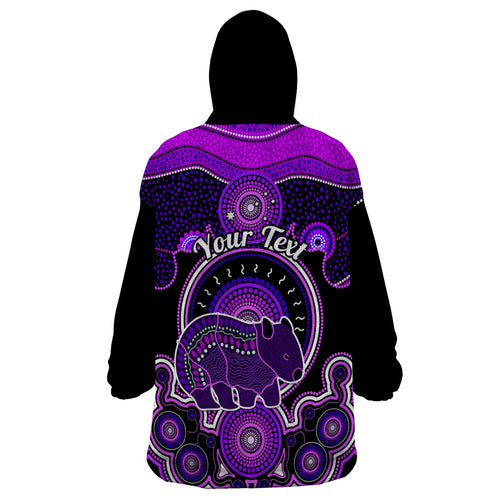 personalised-australian-astrology-wearable-blanket-hoodie-aboriginal-wombat-zodiac-sign