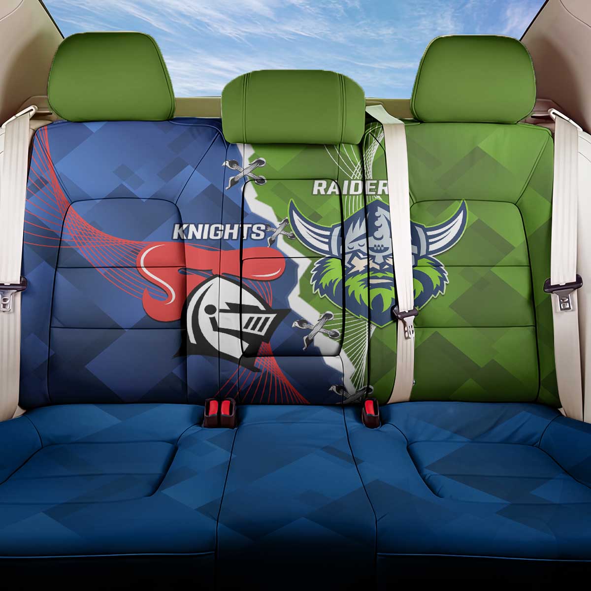 Knights and Raiders Back Car Seat Cover Dynamic Sporty Version