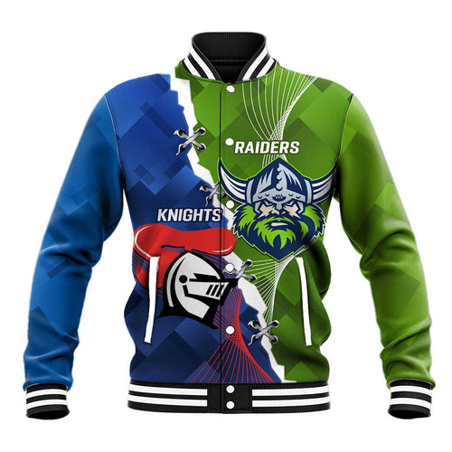 Personalised Knights and Raiders Baseball Jacket Dynamic Sporty Version