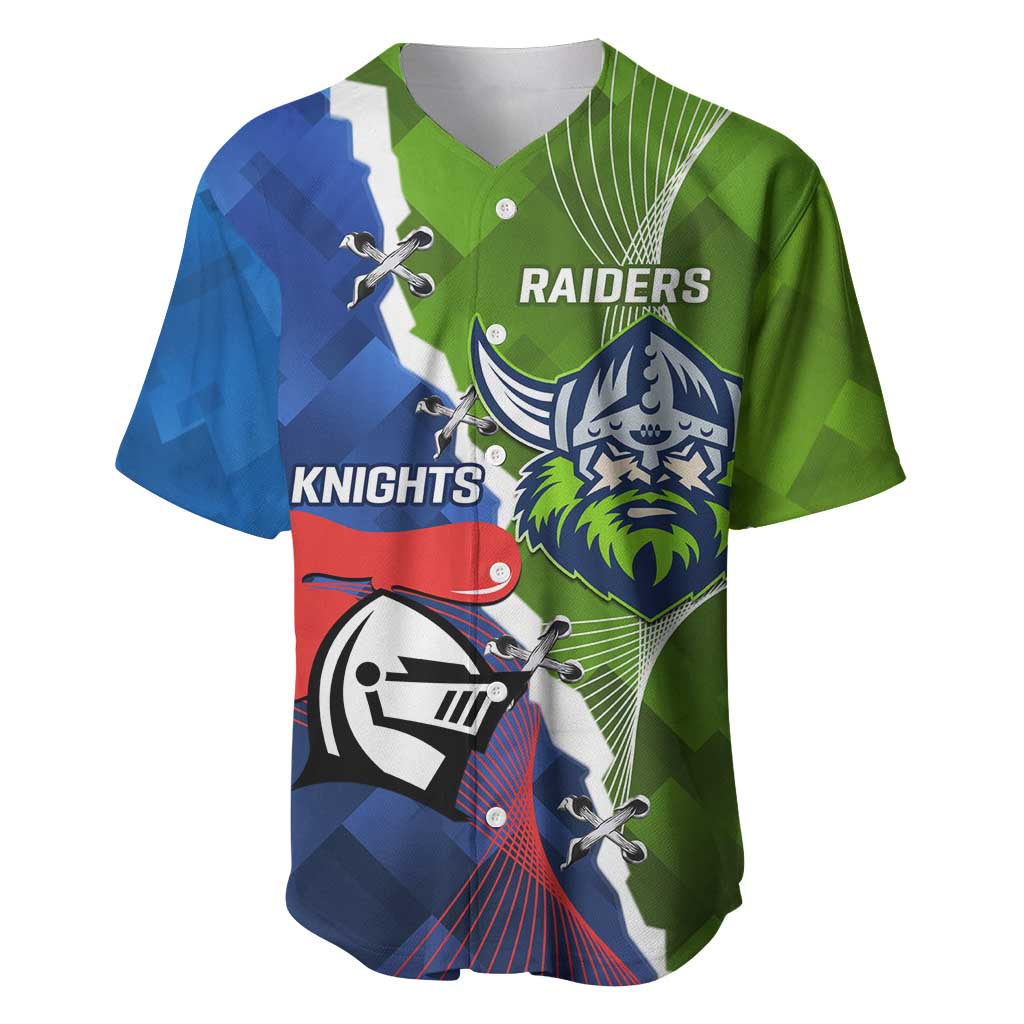 Personalised Knights and Raiders Baseball Jersey Dynamic Sporty Version