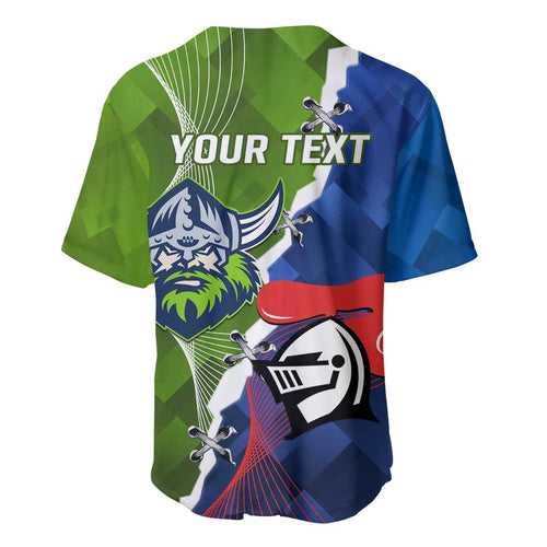 Personalised Knights and Raiders Baseball Jersey Dynamic Sporty Version