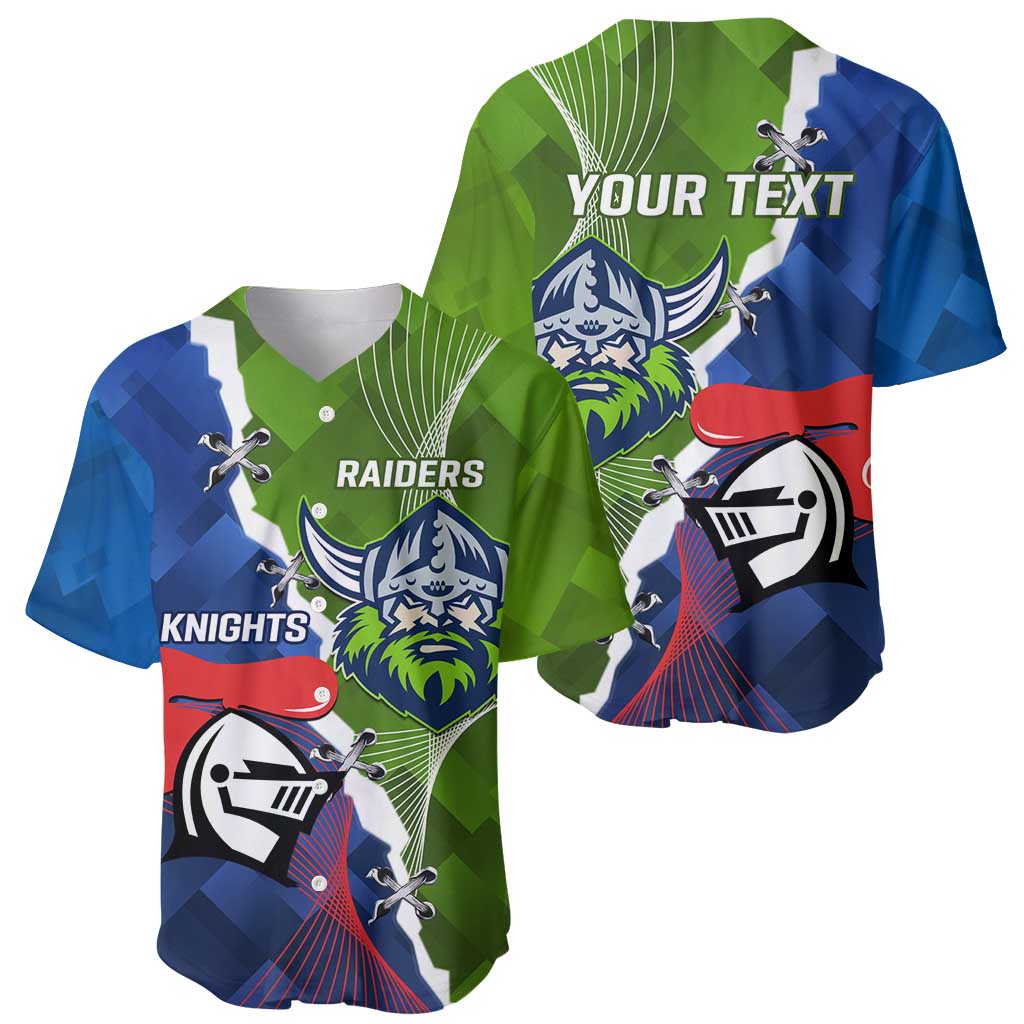 Personalised Knights and Raiders Baseball Jersey Dynamic Sporty Version