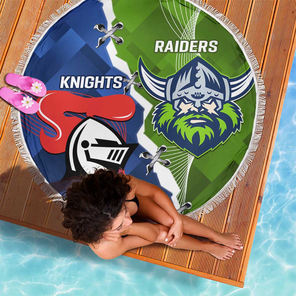 Knights and Raiders Beach Blanket Dynamic Sporty Version