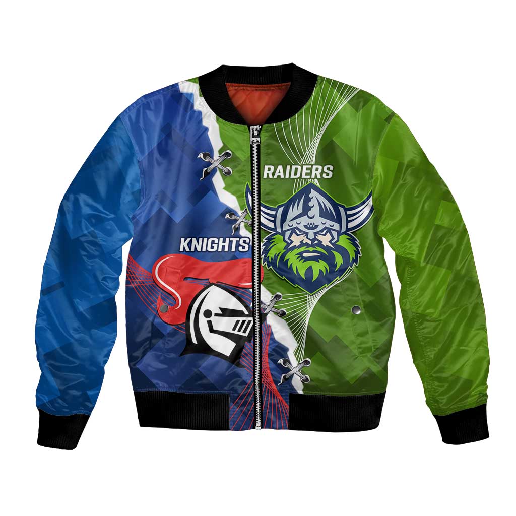 Personalised Knights and Raiders Bomber Jacket Dynamic Sporty Version