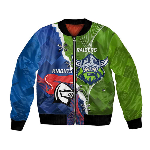 Personalised Knights and Raiders Bomber Jacket Dynamic Sporty Version