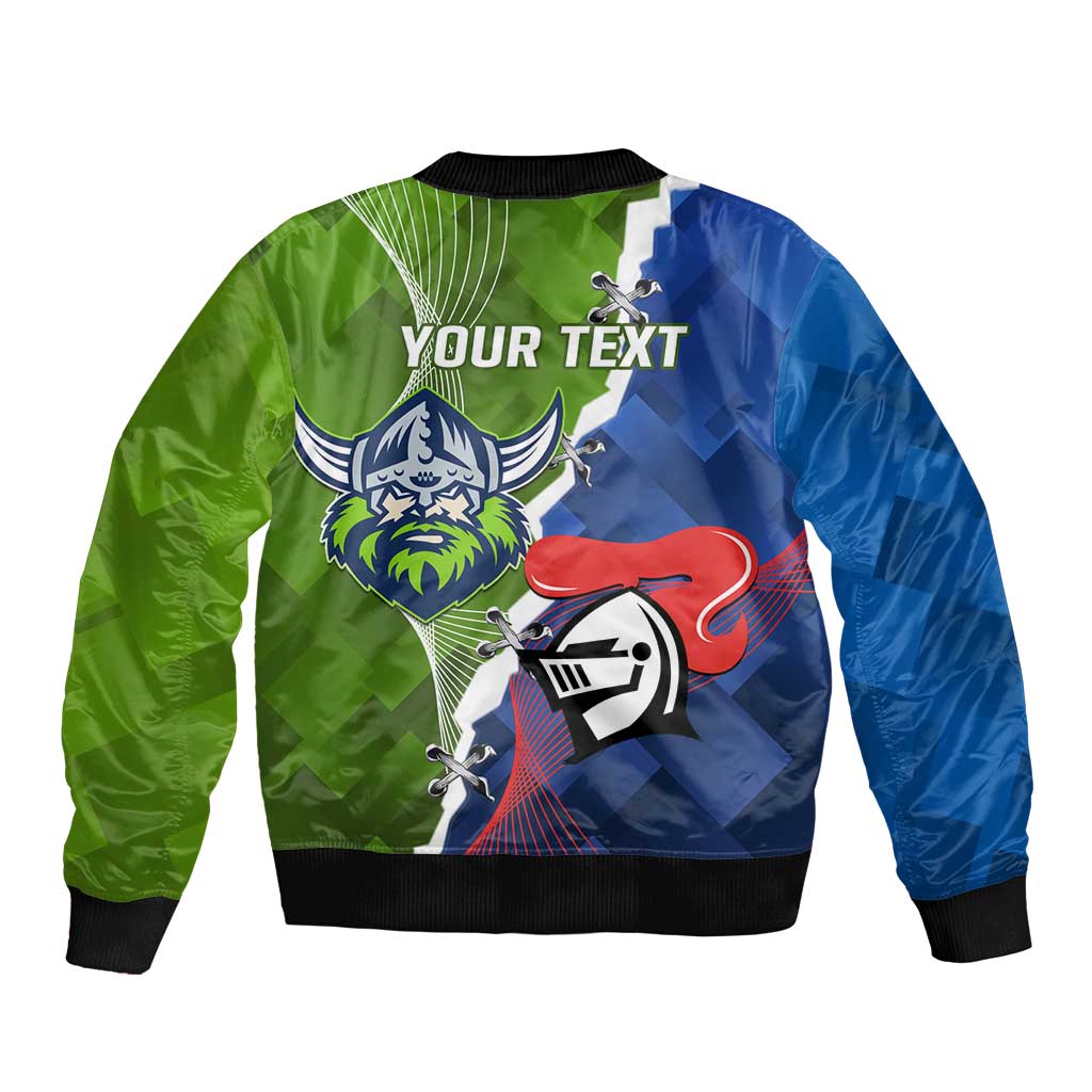 Personalised Knights and Raiders Bomber Jacket Dynamic Sporty Version