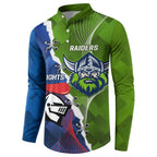 Personalised Knights and Raiders Button Sweatshirt Dynamic Sporty Version