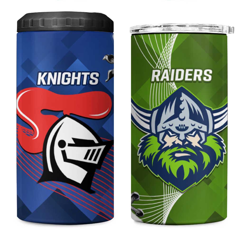 Knights and Raiders 4 in 1 Can Cooler Tumbler Dynamic Sporty Version