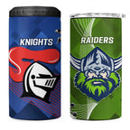 Knights and Raiders 4 in 1 Can Cooler Tumbler Dynamic Sporty Version