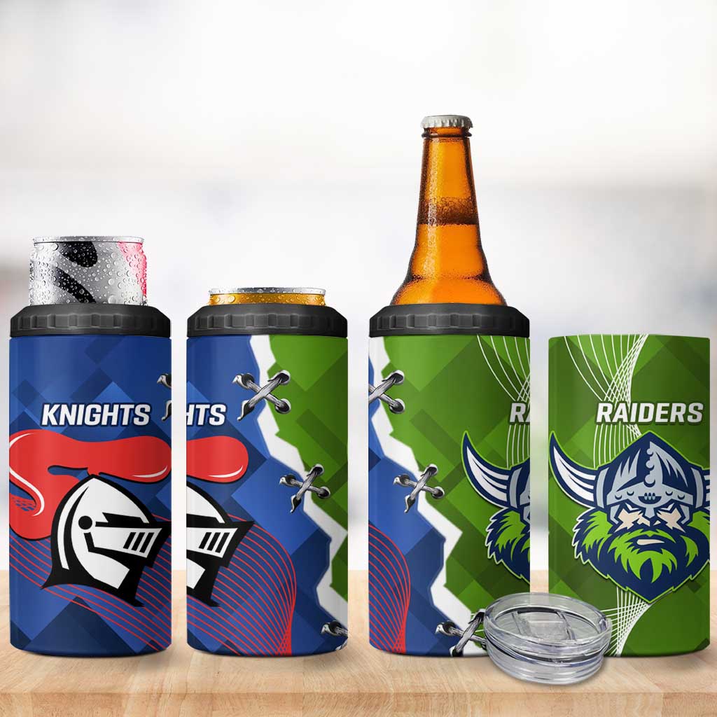 Knights and Raiders 4 in 1 Can Cooler Tumbler Dynamic Sporty Version