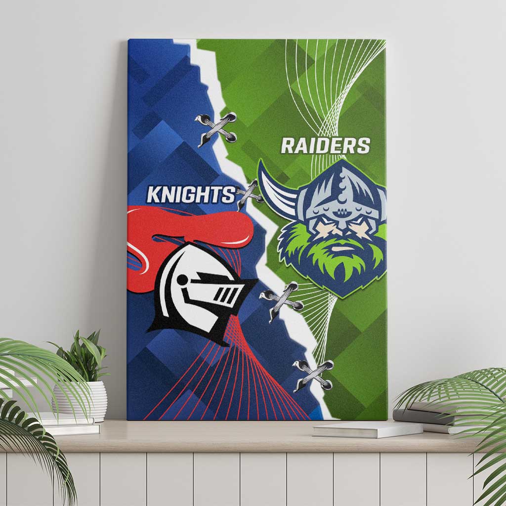 Knights and Raiders Canvas Wall Art Dynamic Sporty Version