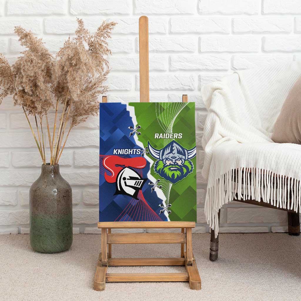 Knights and Raiders Canvas Wall Art Dynamic Sporty Version
