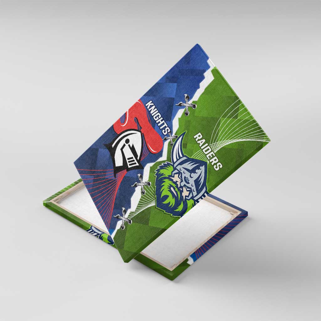 Knights and Raiders Canvas Wall Art Dynamic Sporty Version
