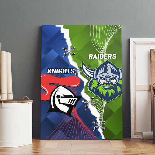 Knights and Raiders Canvas Wall Art Dynamic Sporty Version