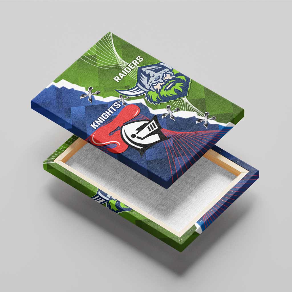 Knights and Raiders Canvas Wall Art Dynamic Sporty Version