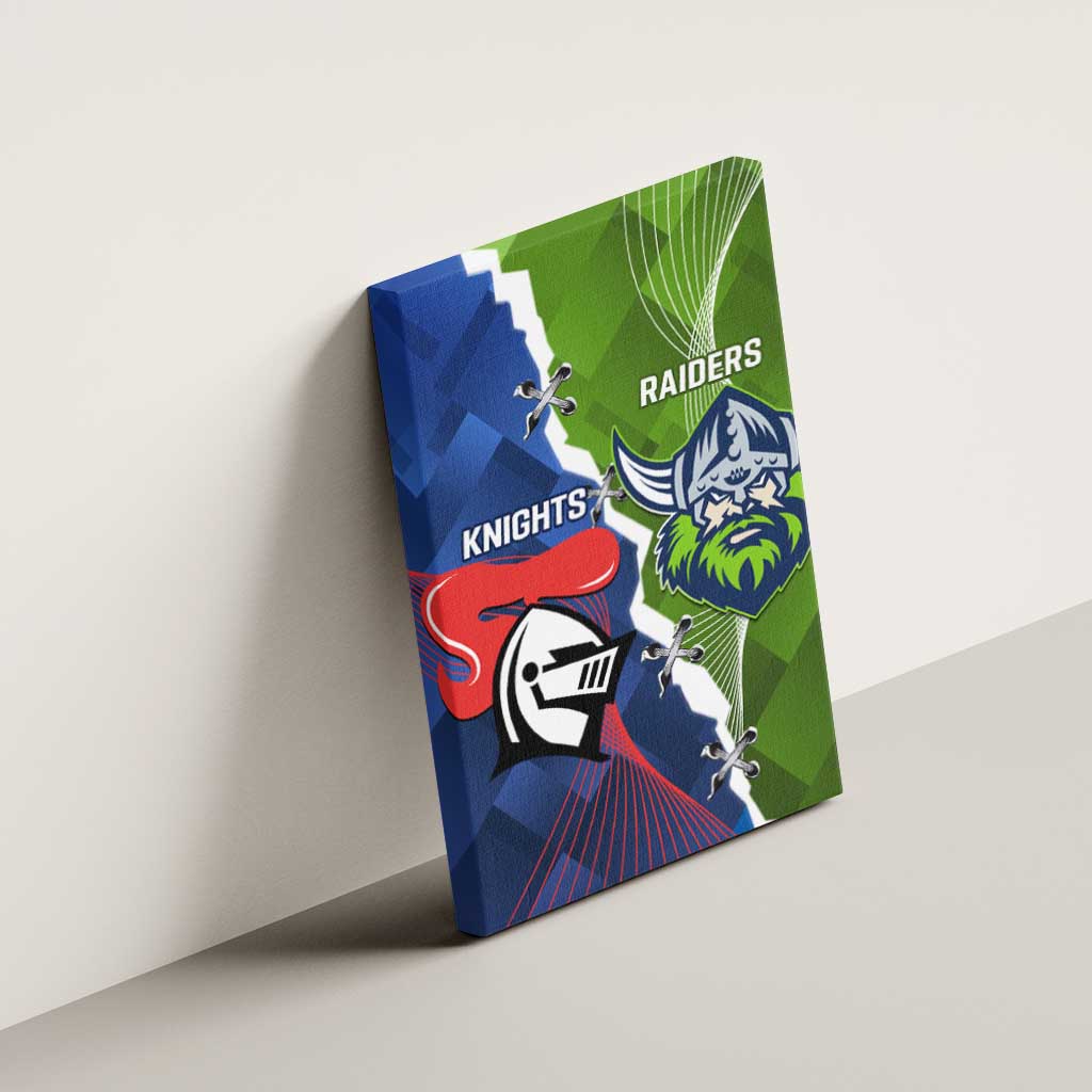 Knights and Raiders Canvas Wall Art Dynamic Sporty Version