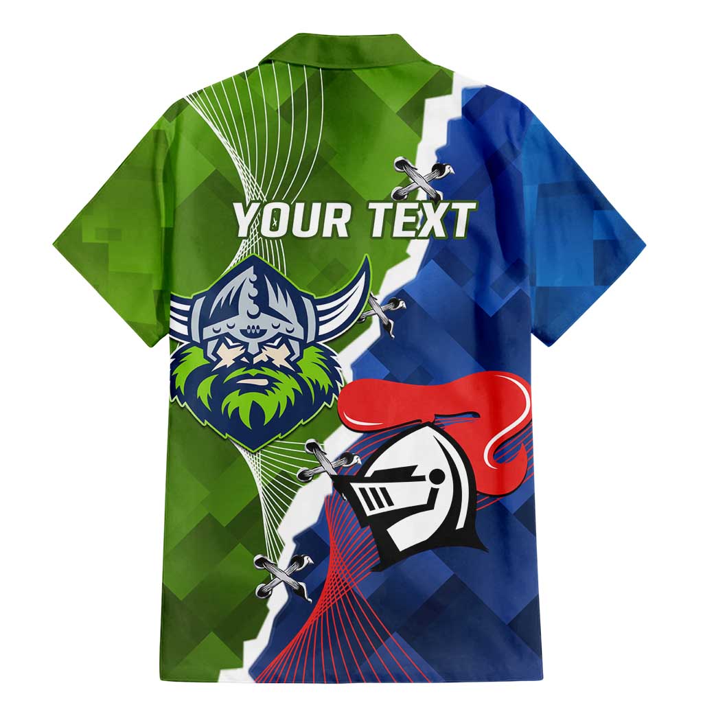 Personalised Knights and Raiders Family Matching Mermaid Dress and Hawaiian Shirt Dynamic Sporty Version