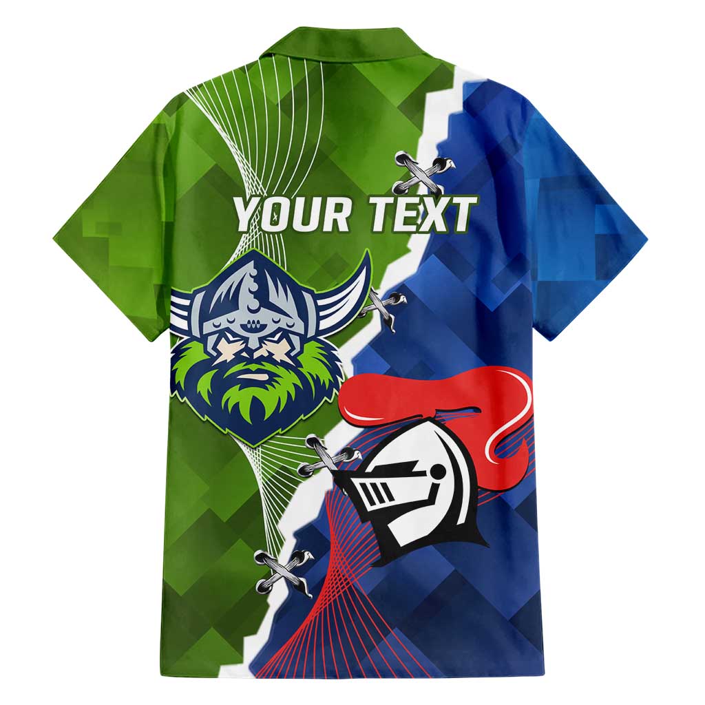 Personalised Knights and Raiders Hawaiian Shirt Dynamic Sporty Version