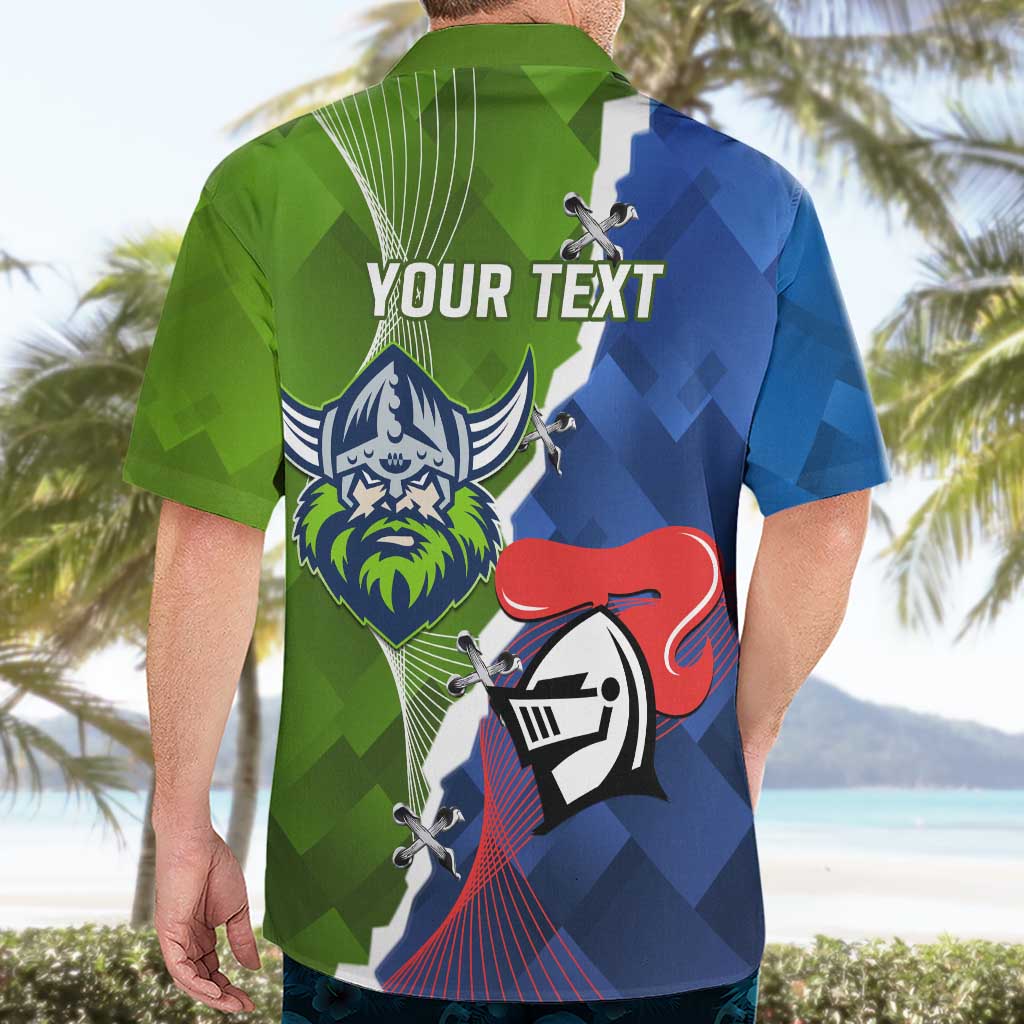 Personalised Knights and Raiders Hawaiian Shirt Dynamic Sporty Version