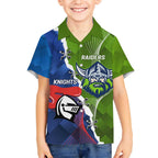 Personalised Knights and Raiders Hawaiian Shirt Dynamic Sporty Version