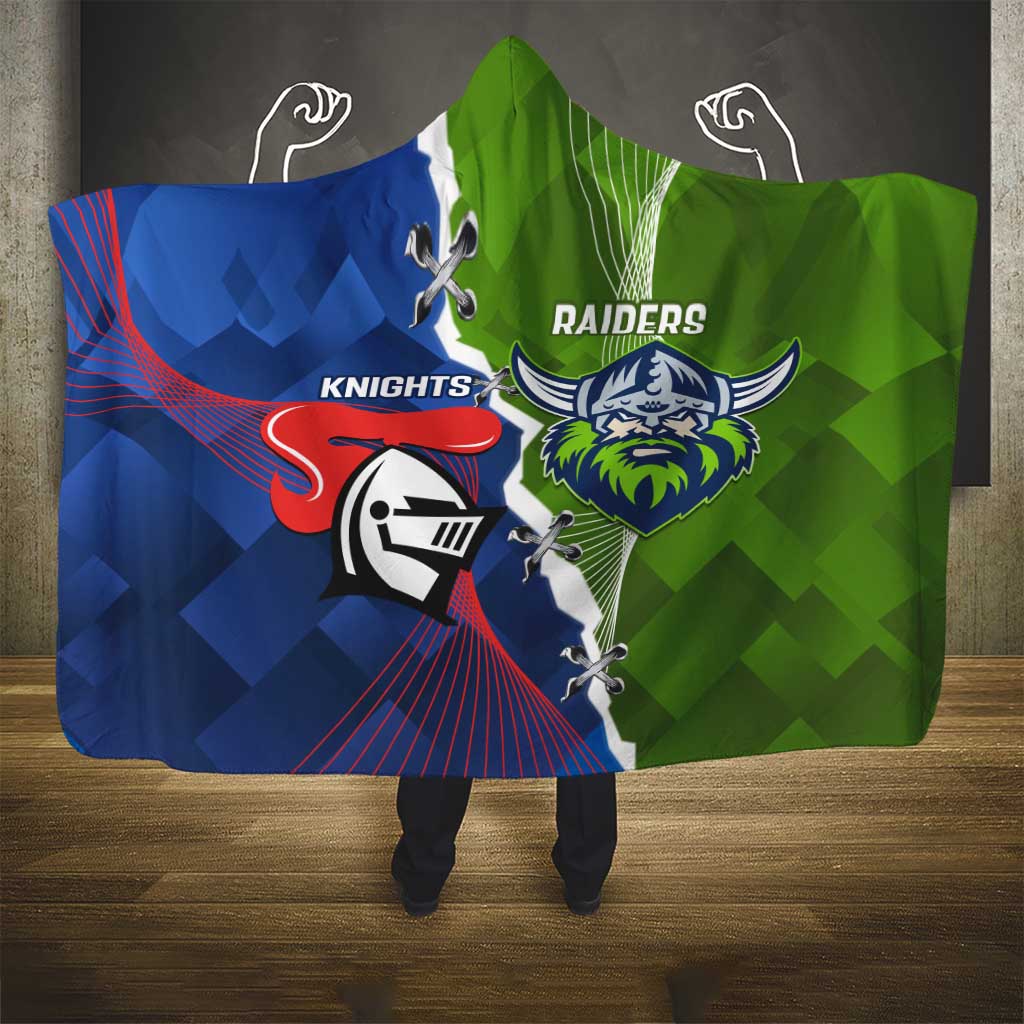Knights and Raiders Hooded Blanket Dynamic Sporty Version