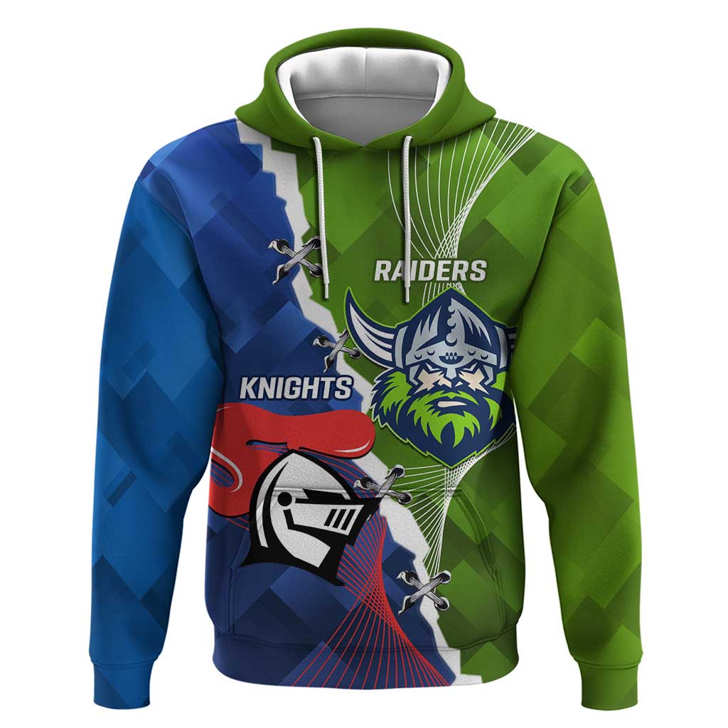 Personalised Knights and Raiders Hoodie Dynamic Sporty Version