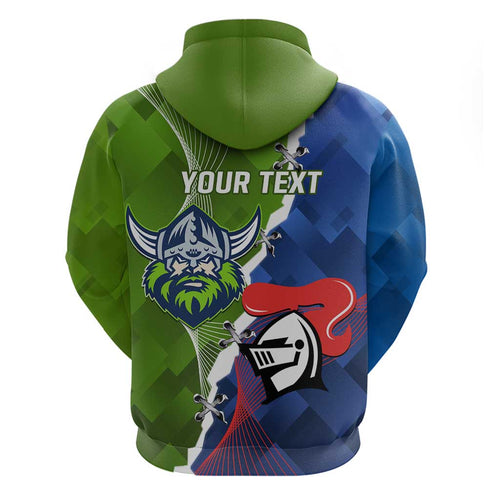 Personalised Knights and Raiders Hoodie Dynamic Sporty Version