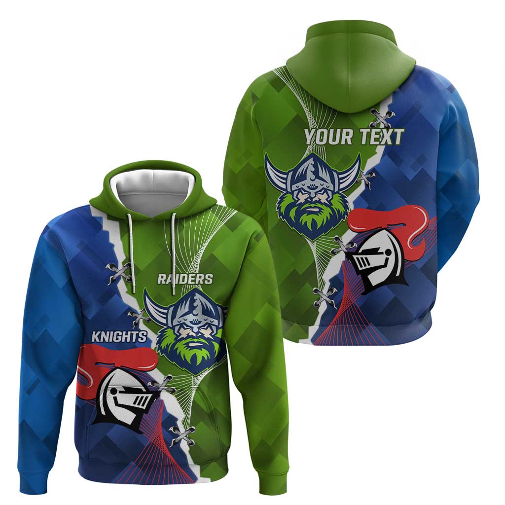 Personalised Knights and Raiders Hoodie Dynamic Sporty Version