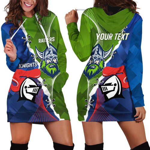 Personalised Knights and Raiders Hoodie Dress Dynamic Sporty Version