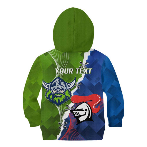 Personalised Knights and Raiders Kid Hoodie Dynamic Sporty Version