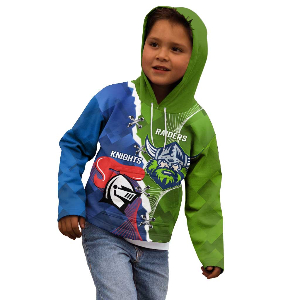 Personalised Knights and Raiders Kid Hoodie Dynamic Sporty Version