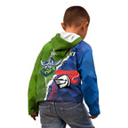 Personalised Knights and Raiders Kid Hoodie Dynamic Sporty Version