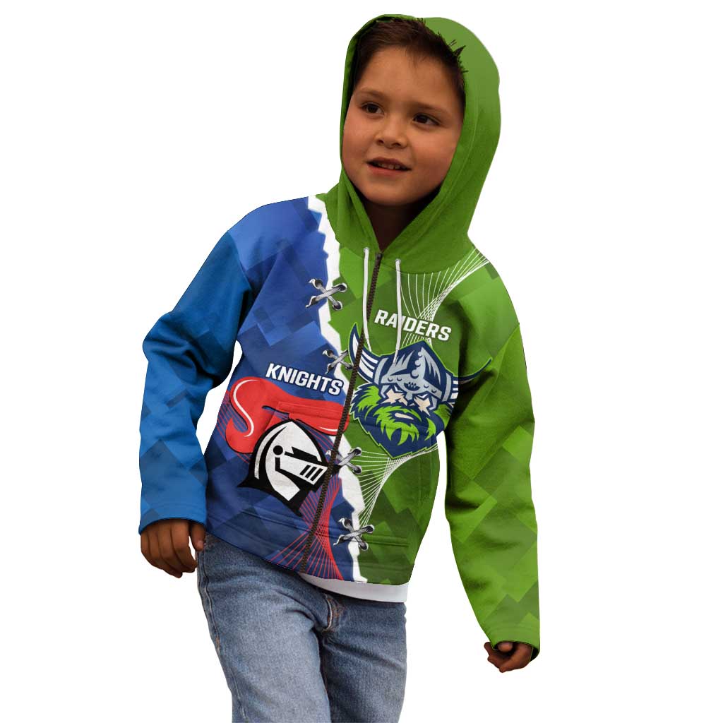 Personalised Knights and Raiders Kid Hoodie Dynamic Sporty Version