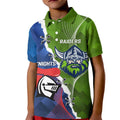 Personalised Knights and Raiders Kid Polo Shirt Dynamic Sporty Version