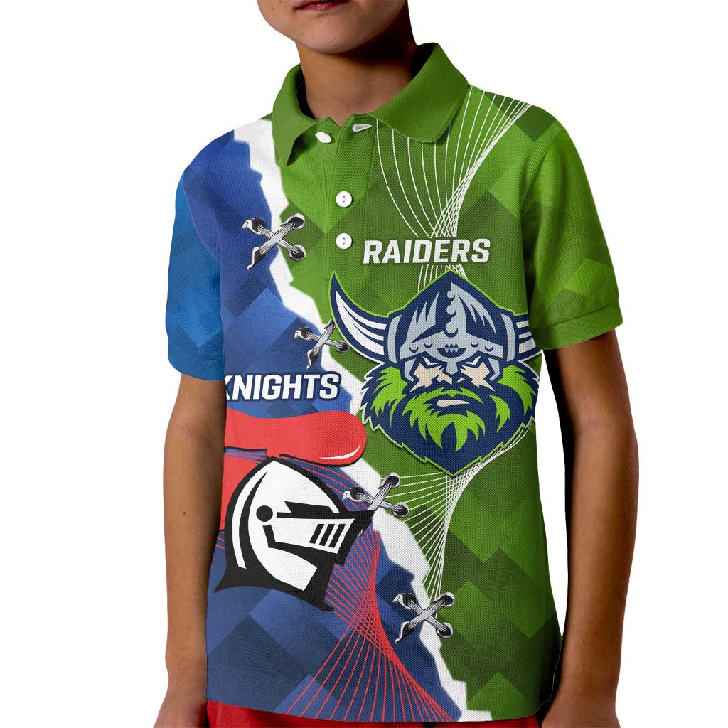 Personalised Knights and Raiders Kid Polo Shirt Dynamic Sporty Version