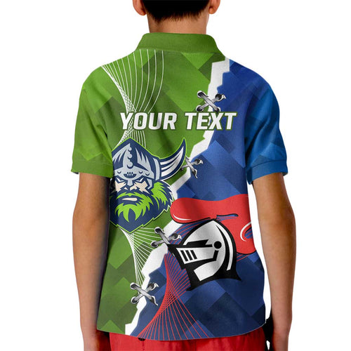Personalised Knights and Raiders Kid Polo Shirt Dynamic Sporty Version