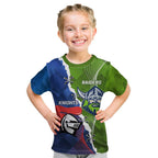Personalised Knights and Raiders Kid T Shirt Dynamic Sporty Version