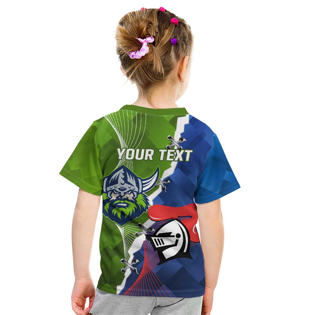 Personalised Knights and Raiders Kid T Shirt Dynamic Sporty Version