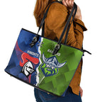 Knights and Raiders Leather Tote Bag Dynamic Sporty Version