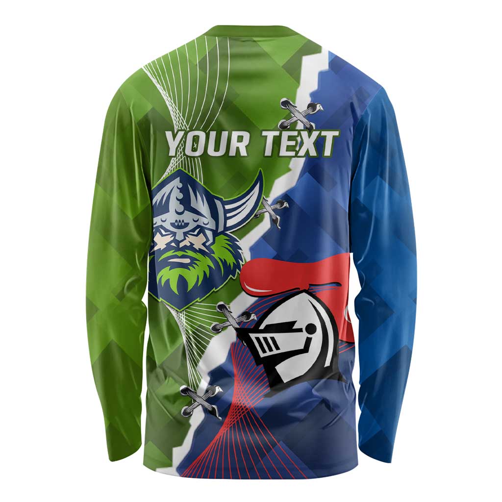 Personalised Knights and Raiders Long Sleeve Shirt Dynamic Sporty Version