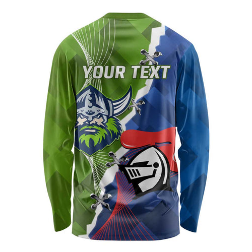 Personalised Knights and Raiders Long Sleeve Shirt Dynamic Sporty Version