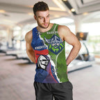 Personalised Knights and Raiders Men Tank Top Dynamic Sporty Version