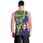 Personalised Knights and Raiders Men Tank Top Dynamic Sporty Version