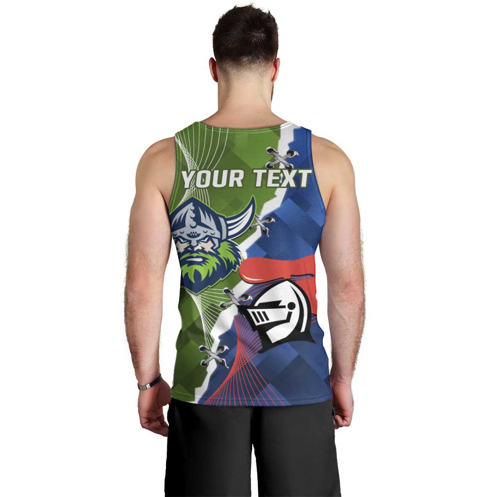 Personalised Knights and Raiders Men Tank Top Dynamic Sporty Version