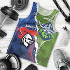 Personalised Knights and Raiders Men Tank Top Dynamic Sporty Version