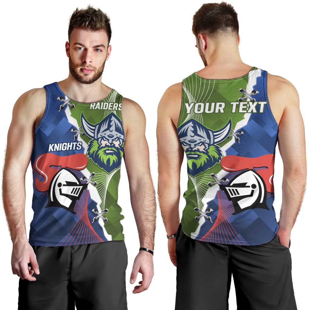 Personalised Knights and Raiders Men Tank Top Dynamic Sporty Version