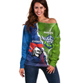 Personalised Knights and Raiders Off Shoulder Sweater Dynamic Sporty Version